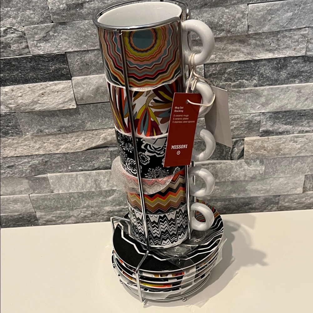 Missoni for Target New Ceramic Mug and Saucer Set